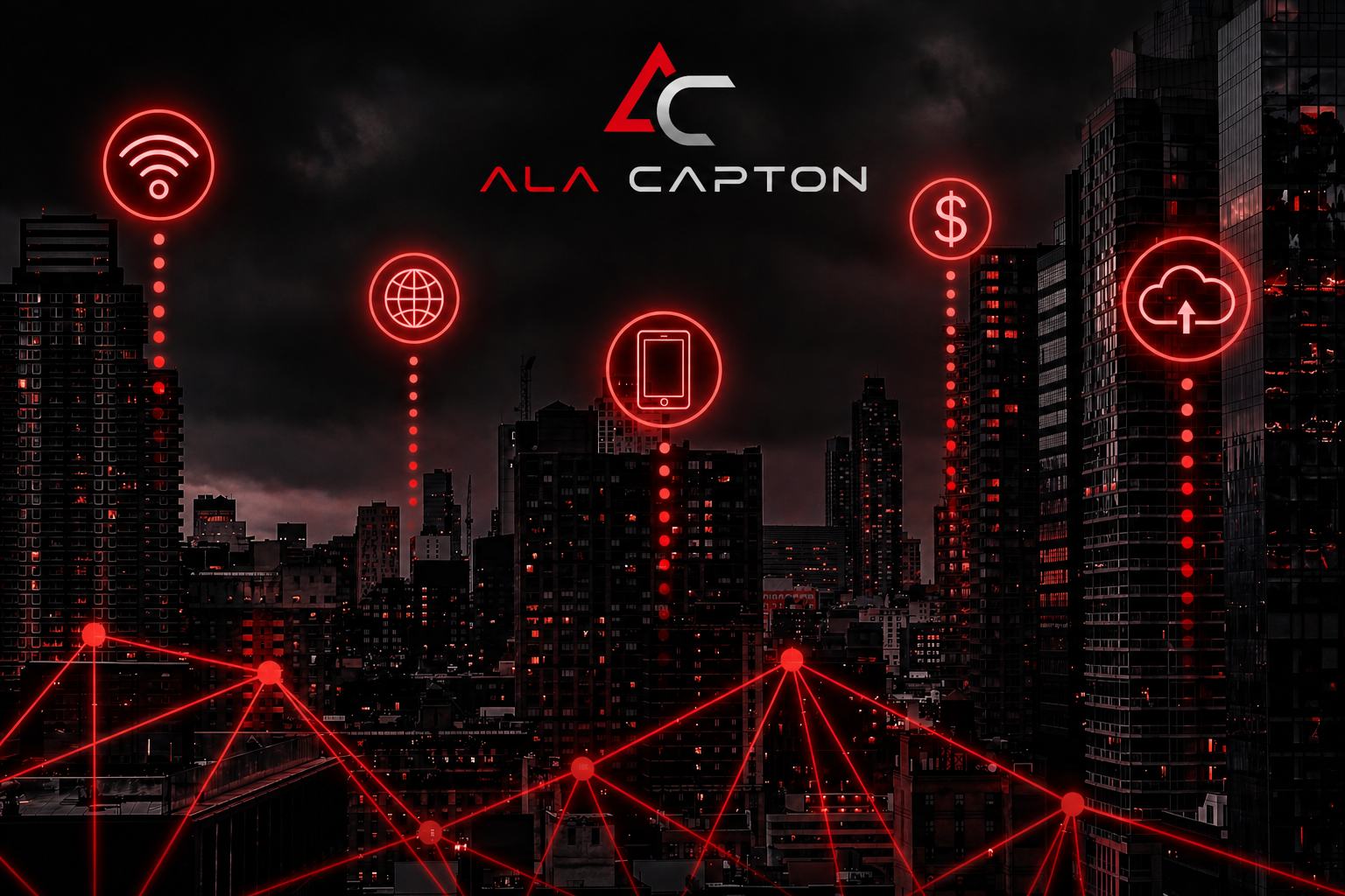 Estrutura visual representando tecnologia, processos e organização operacional